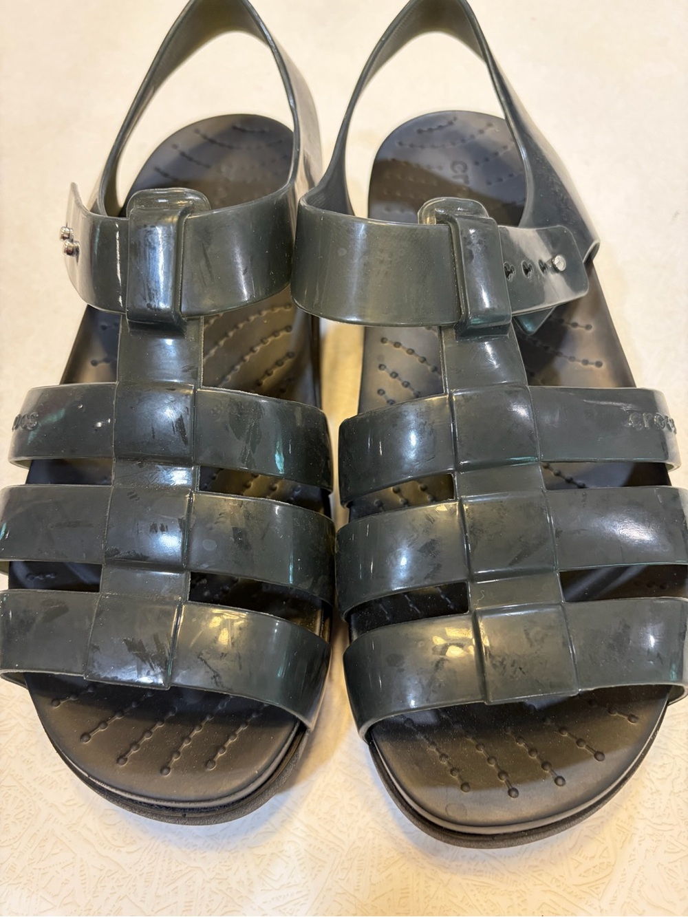 CROCS Black Jelly  Sandals